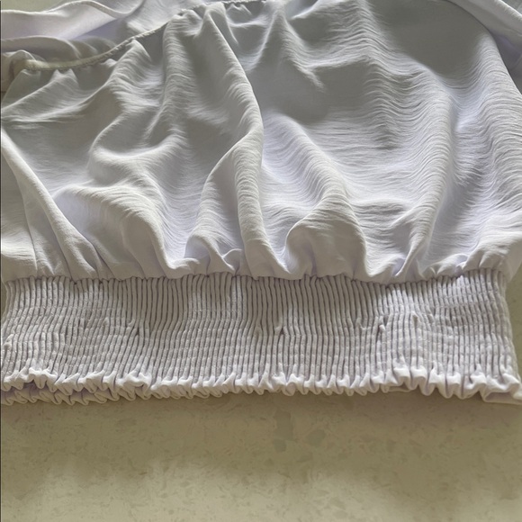 White Ruffled Off-Shoulder Top - Picture 5 of 5